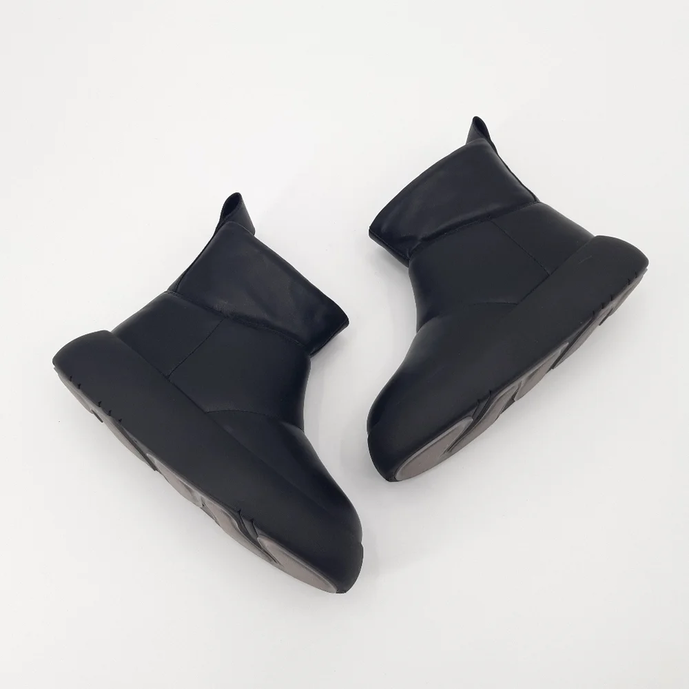 VAGABOND | Aylin Puff Boots in Black Leather